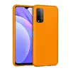 Xiaomi Redmi 9t Kılıf Nano İçi Kadife Silikon - Turuncu