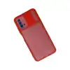 Xiaomi Redmi 9t Kılıf Palm Buzlu Kamera Sürgülü Silikon - Kırmızı