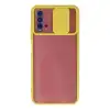 Xiaomi Redmi 9t Kılıf Palm Buzlu Kamera Sürgülü Silikon - Sarı