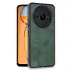 Xiaomi Redmi A3 4g Kılıf Aras Deri Kapak - Koyu Yeşil