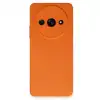 Xiaomi Redmi A3 4g Kılıf Nano İçi Kadife Silikon - Turuncu