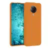 Xiaomi Redmi K30 Pro Kılıf Nano İçi Kadife Silikon - Turuncu