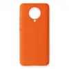 Xiaomi Redmi K30 Pro Kılıf Nano İçi Kadife Silikon - Turuncu