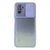 Xiaomi Redmi Note 10 Kılıf Palm Buzlu Kamera Sürgülü Silikon - Lila
