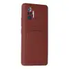 Xiaomi Redmi Note 10 Pro Kılıf Kelvin Kartvizitli Silikon - Bordo