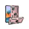 Xiaomi Redmi Note 10 Pro Kılıf Sofya Yüzüklü Silikon Kapak - Rose