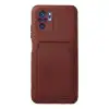Xiaomi Redmi Note 10s Kılıf Kelvin Kartvizitli Silikon - Bordo
