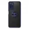 Xiaomi Redmi Note 11 Kılıf Montreal Yüzüklü Silikon Kapak - Lacivert
