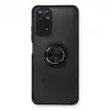 Xiaomi Redmi Note 11 Kılıf Montreal Yüzüklü Silikon Kapak - Siyah