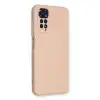 Xiaomi Redmi Note 11 Kılıf Nano İçi Kadife Silikon - Pudra