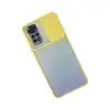 Xiaomi Redmi Note 11 Kılıf Palm Buzlu Kamera Sürgülü Silikon - Sarı