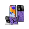 Xiaomi Redmi Note 11 Pro Kılıf Joy Lens Standlı Kapak - Mor