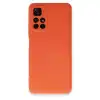 Xiaomi Redmi Note 11t Kılıf Nano İçi Kadife Silikon - Turuncu