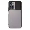 Xiaomi Redmi Note 11t Kılıf Palm Buzlu Kamera Sürgülü Silikon - Siyah