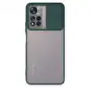 Xiaomi Redmi Note 11t Kılıf Palm Buzlu Kamera Sürgülü Silikon - Yeşil