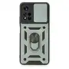 Xiaomi Redmi Note 11t Kılıf Pars Lens Yüzüklü Silikon - Yeşil