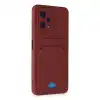 Xiaomi Redmi Note 12 4g Kılıf Kelvin Kartvizitli Silikon - Bordo