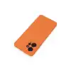 Xiaomi Redmi Note 12 4g Kılıf Nano İçi Kadife Silikon - Turuncu