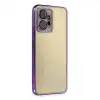 Xiaomi Redmi Note 12 4g Kılıf Razer Lensli Silikon - Mor