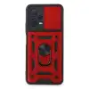 Xiaomi Redmi Note 12 5g Kılıf Pars Lens Yüzüklü Silikon - Kırmızı