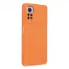 Xiaomi Redmi Note 12 Pro 4g Kılıf Nano İçi Kadife Silikon - Turuncu