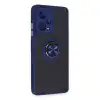 Xiaomi Redmi Note 12 Pro 5g Kılıf Montreal Yüzüklü Silikon Kapak - Lacivert