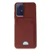 Xiaomi Redmi Note 12s Kılıf Kelvin Kartvizitli Silikon - Bordo
