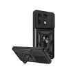 Xiaomi Redmi Note 13 4g Kılıf Pars Lens Yüzüklü Silikon - Siyah