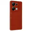 Xiaomi Redmi Note 13 Pro 4g Kılıf Bibercas Silikon Kapak - Kırmızı