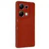 Xiaomi Redmi Note 13 Pro 4g Kılıf Bibercas Silikon Kapak - Kırmızı