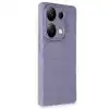 Xiaomi Redmi Note 13 Pro 4g Kılıf Bibercas Silikon Kapak - Lila