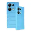 Xiaomi Redmi Note 13 Pro 4g Kılıf Bibercas Silikon Kapak - Mavi
