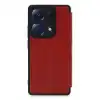 Xiaomi Redmi Note 13 Pro 4g Kılıf Flip Cover - Kırmızı