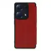 Xiaomi Redmi Note 13 Pro 4g Kılıf Flip Cover - Kırmızı