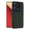 Xiaomi Redmi Note 13 Pro 4g Kılıf Flip Cover - Koyu Yeşil