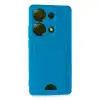 Xiaomi Redmi Note 13 Pro 4g Kılıf Kelvin Kartvizitli Silikon - Mavi