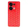 Xiaomi Redmi Note 13 Pro 4g Kılıf Petek Silikon Kapak - Kırmızı