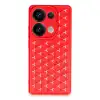 Xiaomi Redmi Note 13 Pro 4g Kılıf Petek Silikon Kapak - Kırmızı