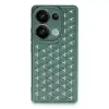 Xiaomi Redmi Note 13 Pro 4g Kılıf Petek Silikon Kapak - Koyu Yeşil