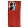Xiaomi Redmi Note 13 Pro 4g Kılıf Trend S Plus Kapaklı Kılıf - Kırmızı