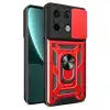 Xiaomi Redmi Note 13 Pro 4g Pars Lens Yüzüklü Silikon - Kırmızı