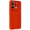 Xiaomi Redmi Note 13 Pro 5g Kılıf Petek Silikon Kapak - Kırmızı