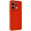 Xiaomi Redmi Note 13 Pro 5g Kılıf Petek Silikon Kapak - Kırmızı