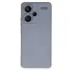 Xiaomi Redmi Note 13 Pro Plus Kılıf Nano İçi Kadife Silikon - Gri
