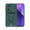 Xiaomi Redmi Note 13 Pro Plus Kılıf Zuma Kartvizitli Yüzüklü Silikon - Yeşil
