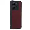 Xiaomi Redmi Note 14 4g Kılıf Aras Deri Kapak - Bordo