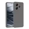 Xiaomi Redmi Note 14 4g Kılıf First Silikon - Gri