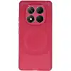 Xiaomi Redmi Note 14 Pro 4g Kılıf Maya Karbon Kapak - Bordo