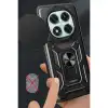 Xiaomi Redmi Note 14 Pro 4g Kılıf Pars Lens Yüzüklü Silikon - Siyah