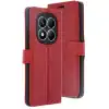 Xiaomi Redmi Note 14 Pro 4g Kılıf Trend S Plus Kapaklı Kılıf - Kırmızı